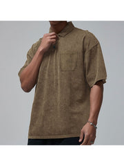 Solid Color Pure Color Leisure Polo Shirt