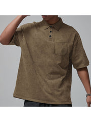 Solid Color Pure Color Leisure Polo Shirt