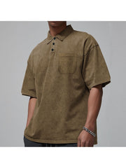 Solid Color Pure Color Leisure Polo Shirt