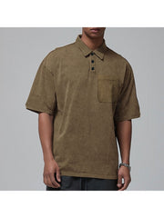 Solid Color Pure Color Leisure Polo Shirt