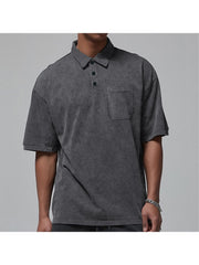 Solid Color Pure Color Leisure Polo Shirt