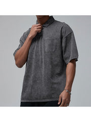 Solid Color Pure Color Leisure Polo Shirt