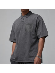 Solid Color Pure Color Leisure Polo Shirt