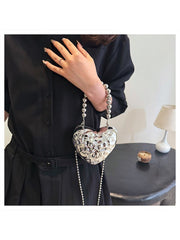 Chain Heart Acrylic Satchels