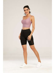 Hollow Out High Rise Bodycon Short Pants