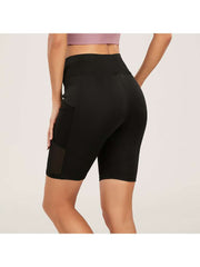 Hollow Out High Rise Bodycon Short Pants