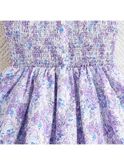 Flower Spaghetti Straps Princess Girl Dresses