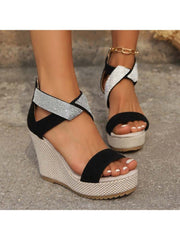 Patchwork Splints Captivating Wedges &amp; Platform