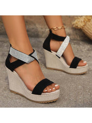 Patchwork Splints Captivating Wedges &amp; Platform