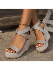 Patchwork Splints Captivating Wedges &amp; Platform