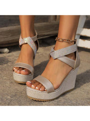 Patchwork Splints Captivating Wedges &amp; Platform