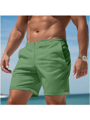 Solid Color Cotton Loose Short Pants