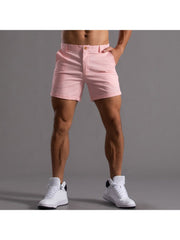 Solid Color Cotton Loose Short Pants