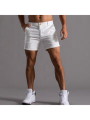 Solid Color Cotton Loose Short Pants