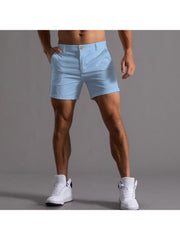 Solid Color Cotton Loose Short Pants