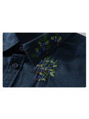 Men's Flower Pattern Cargo Shirts