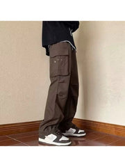 Multi Pocket Wide Leg Cargo Pants