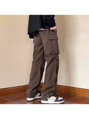 Multi Pocket Wide Leg Cargo Pants