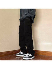 Multi Pocket Wide Leg Cargo Pants