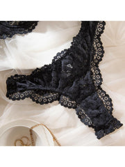 Spaghetti Straps Sleeveless Lace Bra Sets