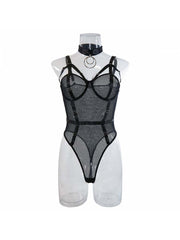 Spaghetti Straps Sleeveless Bodycon Sexual Bodysuits