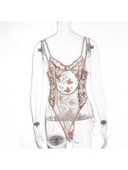 See Through High Rise Backless Sexual Bodysuits