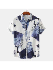 Abstract Printing Retro Comfy Shirts