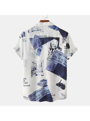 Abstract Printing Retro Comfy Shirts