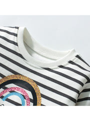 Patchwork Striped Cotton Girl Dresses