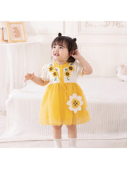 Flower Crewneck Cotton Sleepsuits