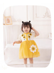 Flower Crewneck Cotton Sleepsuits