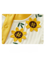 Flower Crewneck Cotton Sleepsuits