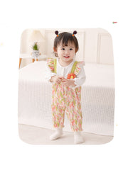 Flower Crewneck Cotton Sleepsuits