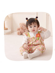 Flower Crewneck Cotton Sleepsuits