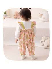 Flower Crewneck Cotton Sleepsuits