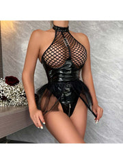 See Through High Rise Bodycon Sexual Bodysuit