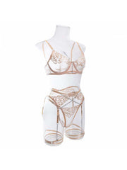 Spaghetti Straps Sleeveless Lace Sexual Sets