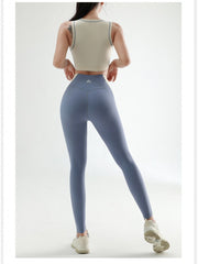 Colorblock Crewneck Skinny Yoga Sets