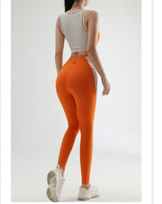 Colorblock Crewneck Skinny Yoga Sets