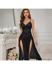 Spaghetti Straps Sleeveless High Rise Sexual Dress Sets