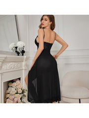 Spaghetti Straps Sleeveless High Rise Sexual Dress Sets