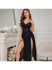 Spaghetti Straps Sleeveless High Rise Sexual Dress Sets