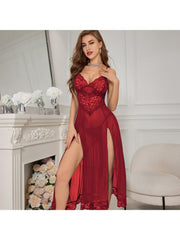 Spaghetti Straps Sleeveless High Rise Sexual Dress Sets