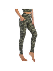 Camouflage Print High Rise Slim Sporty Leggings