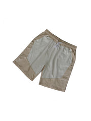 Mens Colorblock Summer Cotton Sports Short Sets