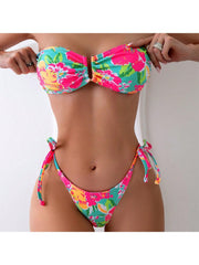 Colorblock Low Rise Fitted Bikinis