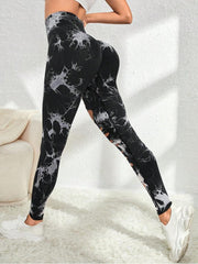 Tie Dye Hollow-out Ripped Leggings