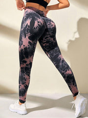 Tie Dye Hollow-out Ripped Leggings