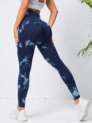 Tie Dye Hollow-out Ripped Leggings