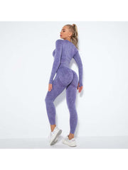 Solid Color Washed Yoga Sets